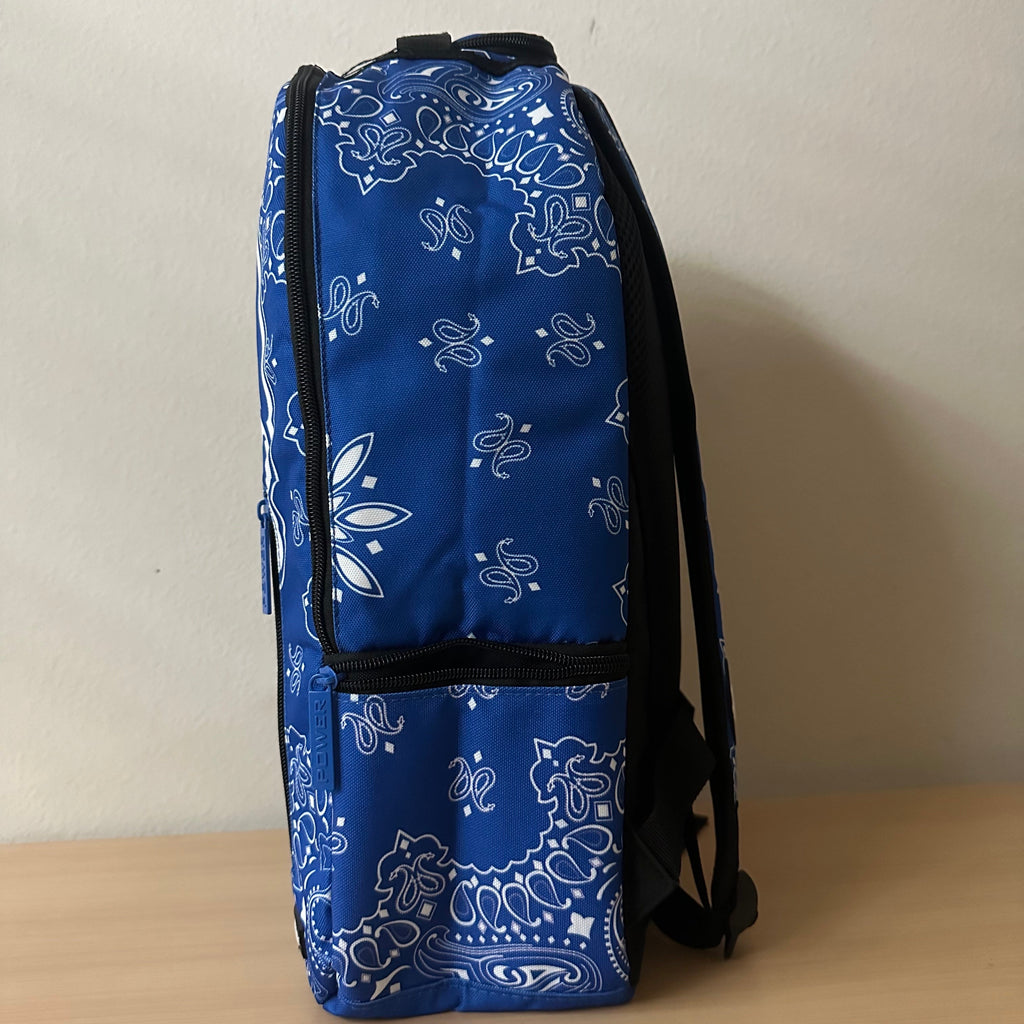 Blue Bandanna Backpack