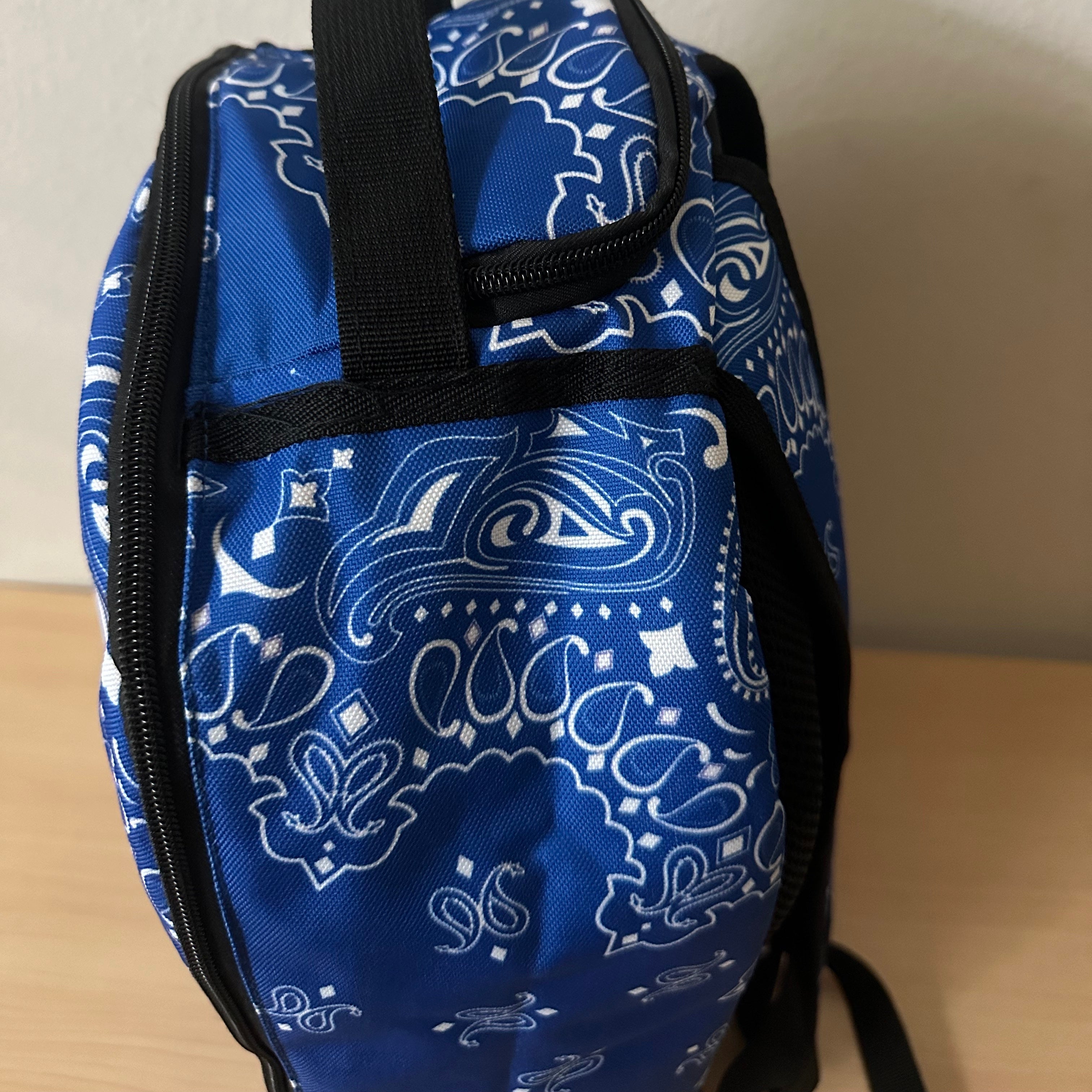 Blue Bandanna Backpack