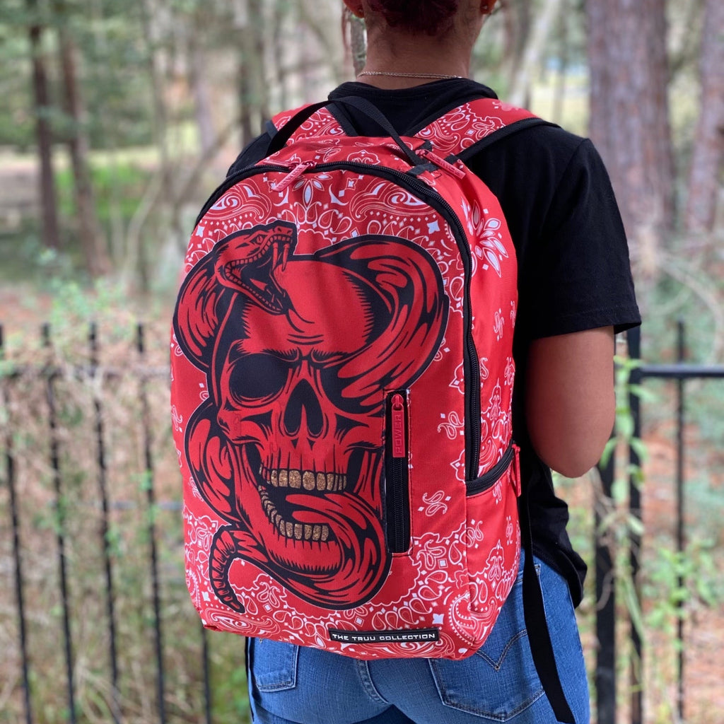 Red Bandanna Backpack