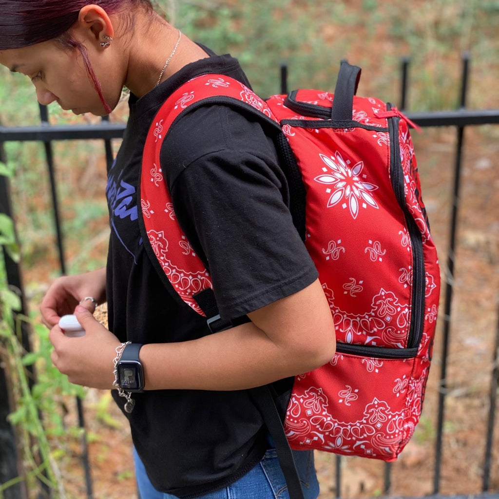 Red Bandanna Backpack