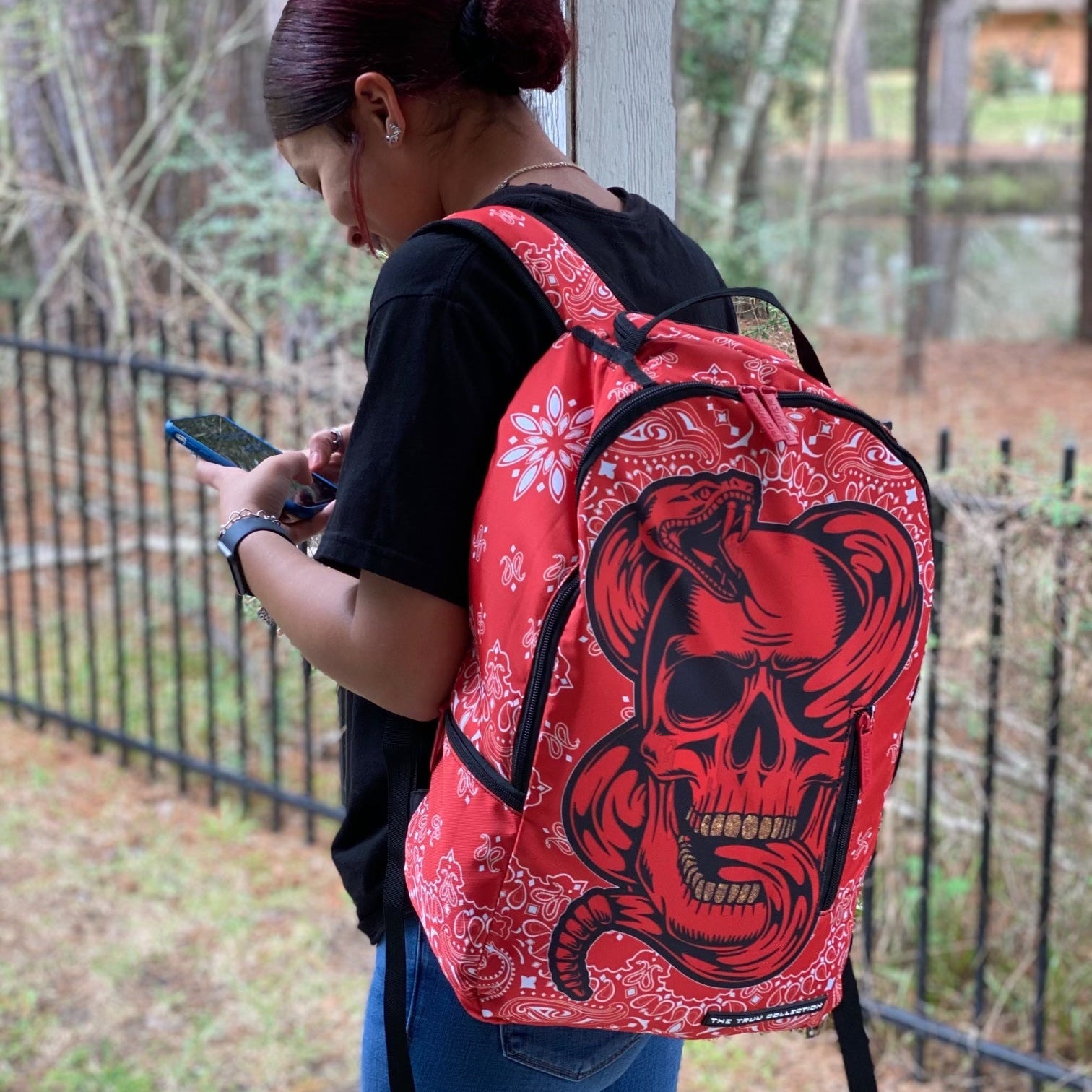 Red Bandanna Backpack
