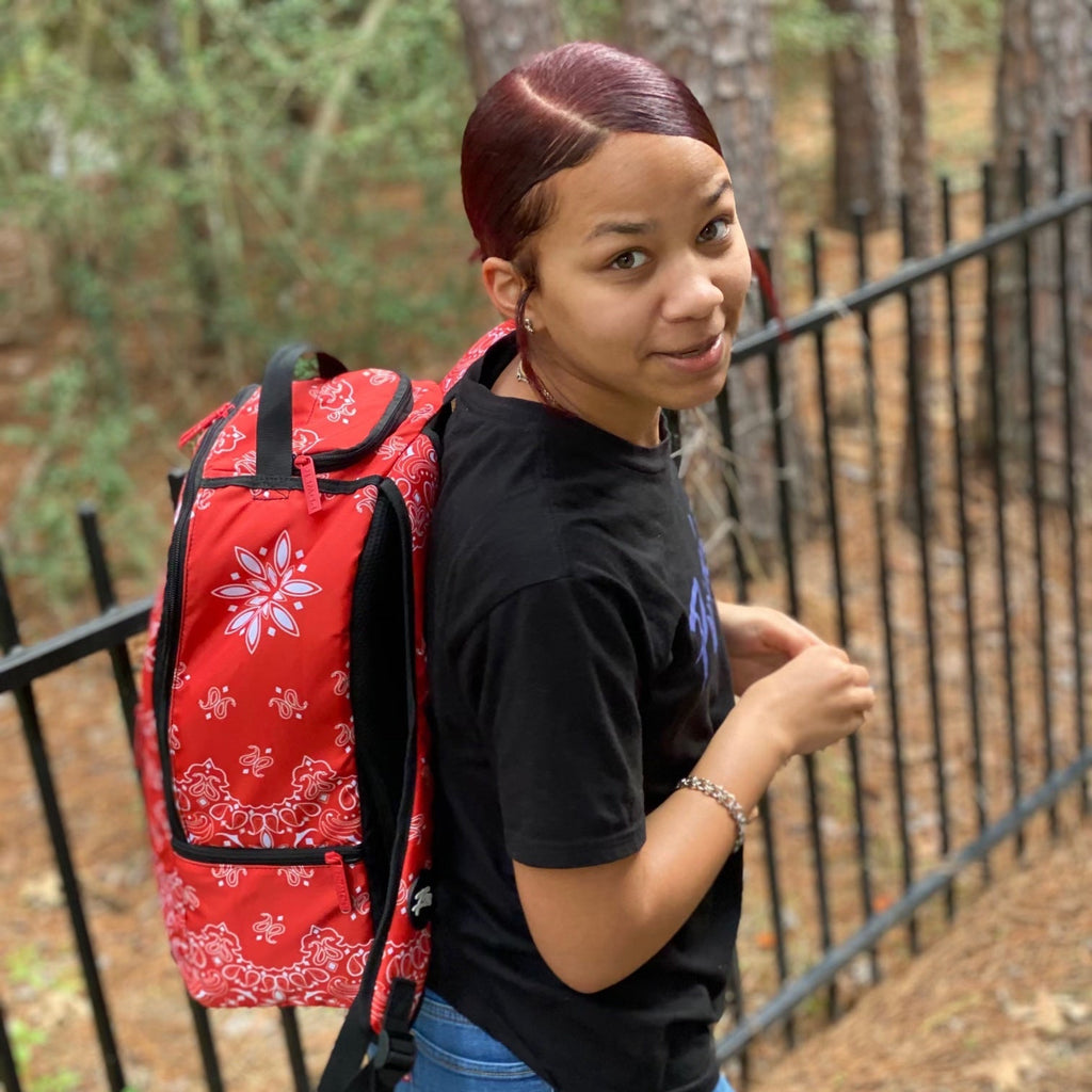 Red Bandanna Backpack