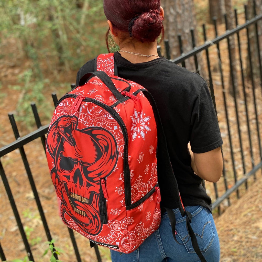 Red Bandanna Backpack