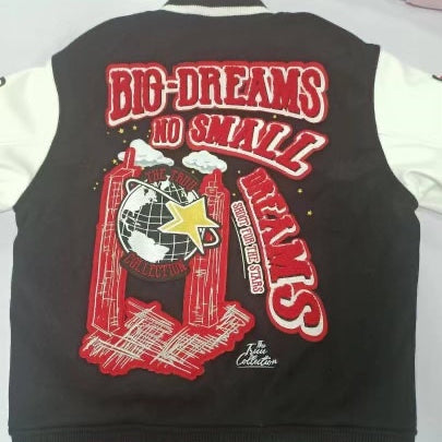 Dream Black Varsity Jacket