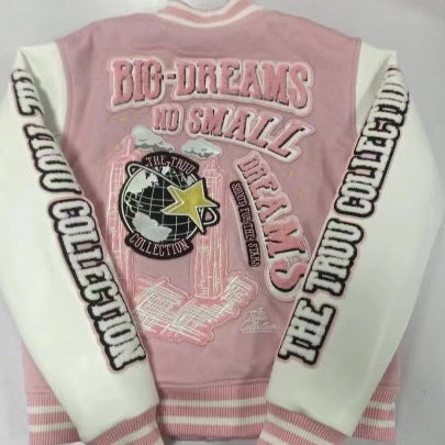Dream Pink Varsity Jacket