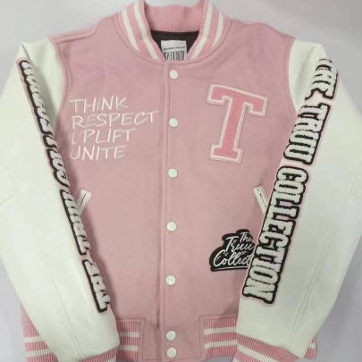 Dream Pink Varsity Jacket