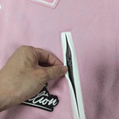 Dream Pink Varsity Jacket